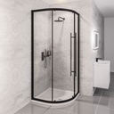 Vantage 2000 Easy Clean Quadrant 1000mm - Matt Black
