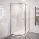Vantage 2000 Easy Clean Offset Quadrant 900 x 760mm - Chrome