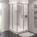 Vantage 2000 Easy Clean Offset Corner Entry 900 x 800mm - Chrome