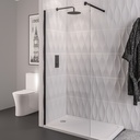 Vantage 2000 8mm Walkin Panel 1400 x 2000mm - Matt Black