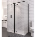 Vantage 2000 8mm Walkin Panel 1600 x 2000mm - Matt Black