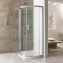 Volente Spacesaver Offset Quad 1000 x 850/650mm Silver