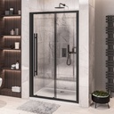 Vantage 2000 Easy Clean Sliding Door 1700mm - Matt Black