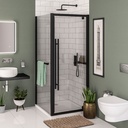 Vantage 2000 Easy Clean Pivot Door 700mm - Matt Black