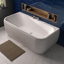Malin D Shape Back To Wall 1700 x 800mm Beauforte only (Bath panel, waste & additional items sold separately)