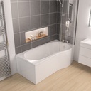 Shannon P-Shape Right-Hand 1500 x 850mm (400) 4mm