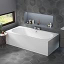 Biscay Double-Ended Straight Edge 1800 x 800mm 5mm
