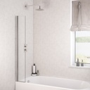 6mm Hinge Bath Screen 300 x 1400mm - Chrome