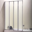 Volente 1000mm 4 Fold Screen - Silver