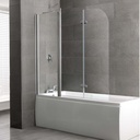 Volente 1 Fixed 2 Hinge Panel 1550 x 1475mm Easy-Clean - Silver