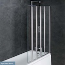 Volente 1250mm 1 Fixed And 4 Folding Panels Right-Hand - Silver
