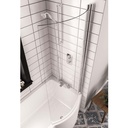 Shannon Showerscreen 6mm Easyclean - Silver