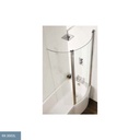 Revised Beaufort Screen Type 2-1 Folding Door Left-Hand - Silver, With Easyclean