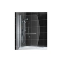 Sail Shape Screen With Towel Rail - Silver