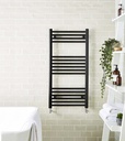 Kartell K-RAD 22mm Straight Towel Rail 500mm x 1600mm - Black