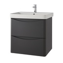 Kartell K-VIT Arc 600 x 460mm Wall Mounted Unit - Matt Graphite