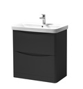 Kartell K-VIT Arc 800 x 460mm Floor Standing Unit - Matt Graphite