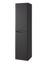 Kartell K-VIT Arc 1400mm Wall Mounted Tall Unit - Matt Graphite