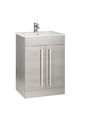 Kartell K-VIT Purity/Matrix 600mm 2 Door Floor Standing Unit - Silver Oak