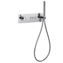 Spring Thermostatic 3-Outlet Horizontal GoClick Valve with Flow Control