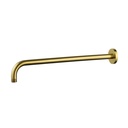 400mm Brass Shower Arm  - Brushed Gold