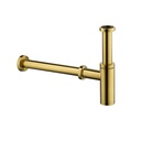 Minimalist Bottle Trap and Pipe - Brushed Gold