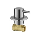 Levo Cold Wall Mounted Shut Off Valve  - Brushed Nickel
