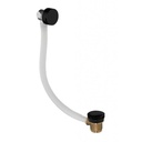 Bath Overflow Filler with Clicker Waste - Matt Black