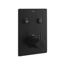 Matt Black GoClick 2 Button Finishing Kit - Square