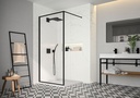 Black Framed Showerwall 900mm