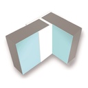 Classic Type 100 Flush Corner 2.45m long - White