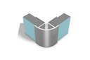 Classic Type B External Corner 2.45m long - Satin Anodised