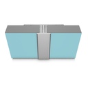 Classic Type D Continuous Joint 2.45m long - Satin Anodised