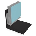 Classic Type X Wet Floor Base Profile 2.45m long - Satin Anodised