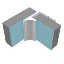 Classic Type Y Last Panel Profile 2.45m long - Satin Anodised