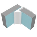 Classic Type Y Last Panel Profile 2.45m long - White