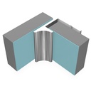 Classic Type Y Last Panel Profile 2.45m long - Bright Polished