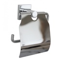 Atlanta Toilet Roll Holder W/Lid - Chrome