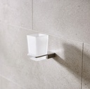 Miami Tumbler and Holder - Brushed Nickel