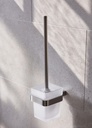 Miami Toilet Brush Set - Brushed Nickel