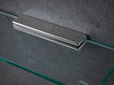 Signature Bracket Glass Shelf - Stainless Steel