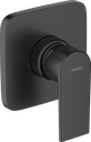 hansgrohe Vernis Shape Single Lever Shower Mixer for Concealed Installation - Matt Black