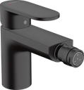 hansgrohe Vernis Blend Single Lever Bidet Mixer with Pop-Up Waste Set - Matt Black
