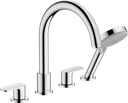 hansgrohe Vernis Blend 4-Hole Rim Mounted Bath Mixer - Chrome