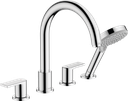 hansgrohe Vernis Shape 4-Hole Rim Mounted Bath Mixer - Chrome