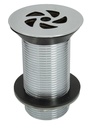 PEERLESS Flush Grated Waste Solid 1.1/4" 89mm Tail (metal backnut) - Chrome