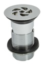 PEERLESS Flush Grated Waste Slotted 1.1/4" 89mm Tail (metal backnut) - Chrome