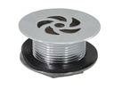 PEERLESS Flush Grated Waste 1.1/2" Solid 38mm Tail (metal backnut) - Chrome