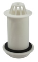 PEERLESS Urinal Waste Plastic Domed Top 1.1/2" Solid 86mm Tail (plastic backnut)