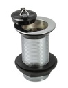 PEERLESS Basin Waste Solid 1.1/4" (plastic backnut, no chain) - Chrome